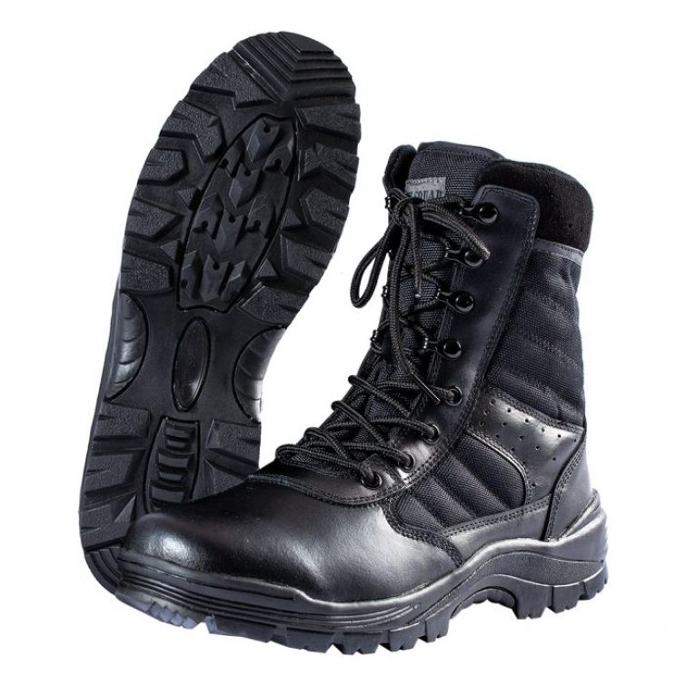 *SALE* SENTRY 8" SIDE ZIP DUTY BOOT - BLACK.